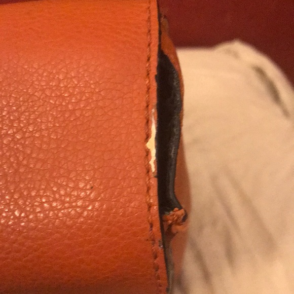 AUTHENTIC/Vintage  -  Orange Leather Prada Handbag - Picture 4 of 8